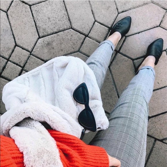 Black Stitched Leather Closed Toe Lace Up Mules - Picture 5 of 8